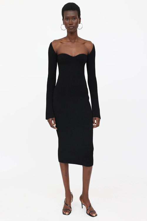 Khaite Knit Ribbed Beth Dress