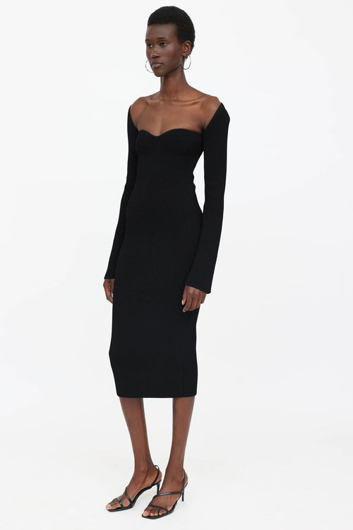 Khaite Knit Ribbed Beth Dress