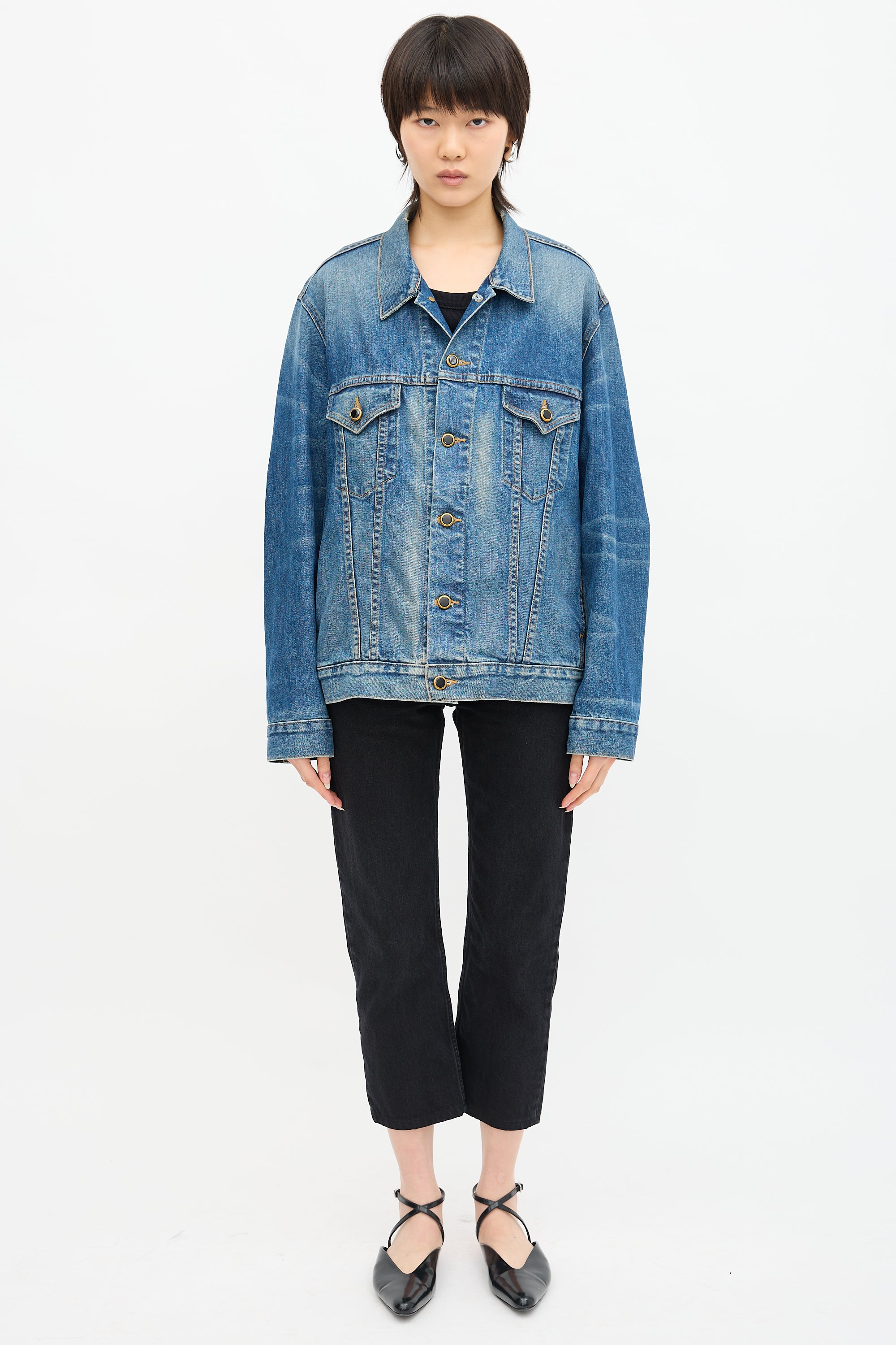 Khaite Cate Oversized Denim Jacket