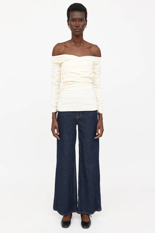 Khaite Zuri Ruched Top