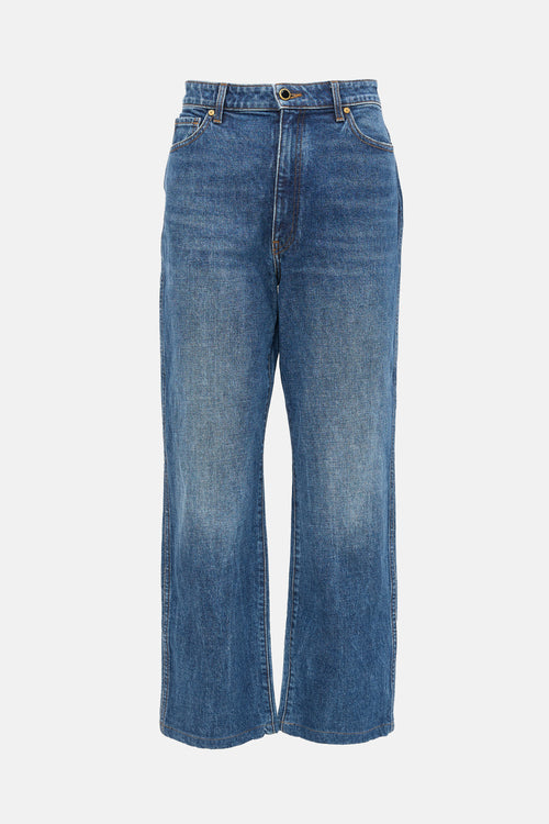 Khaite Danielle Straight Leg Jeans