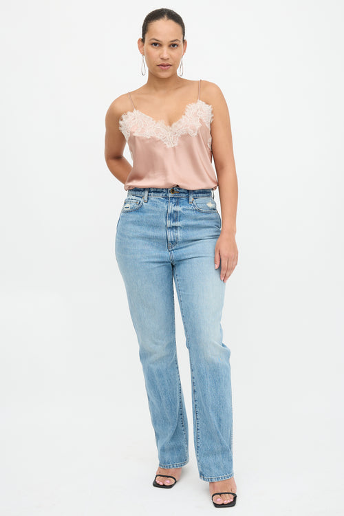 Khaite Danielle Straight Leg Jeans
