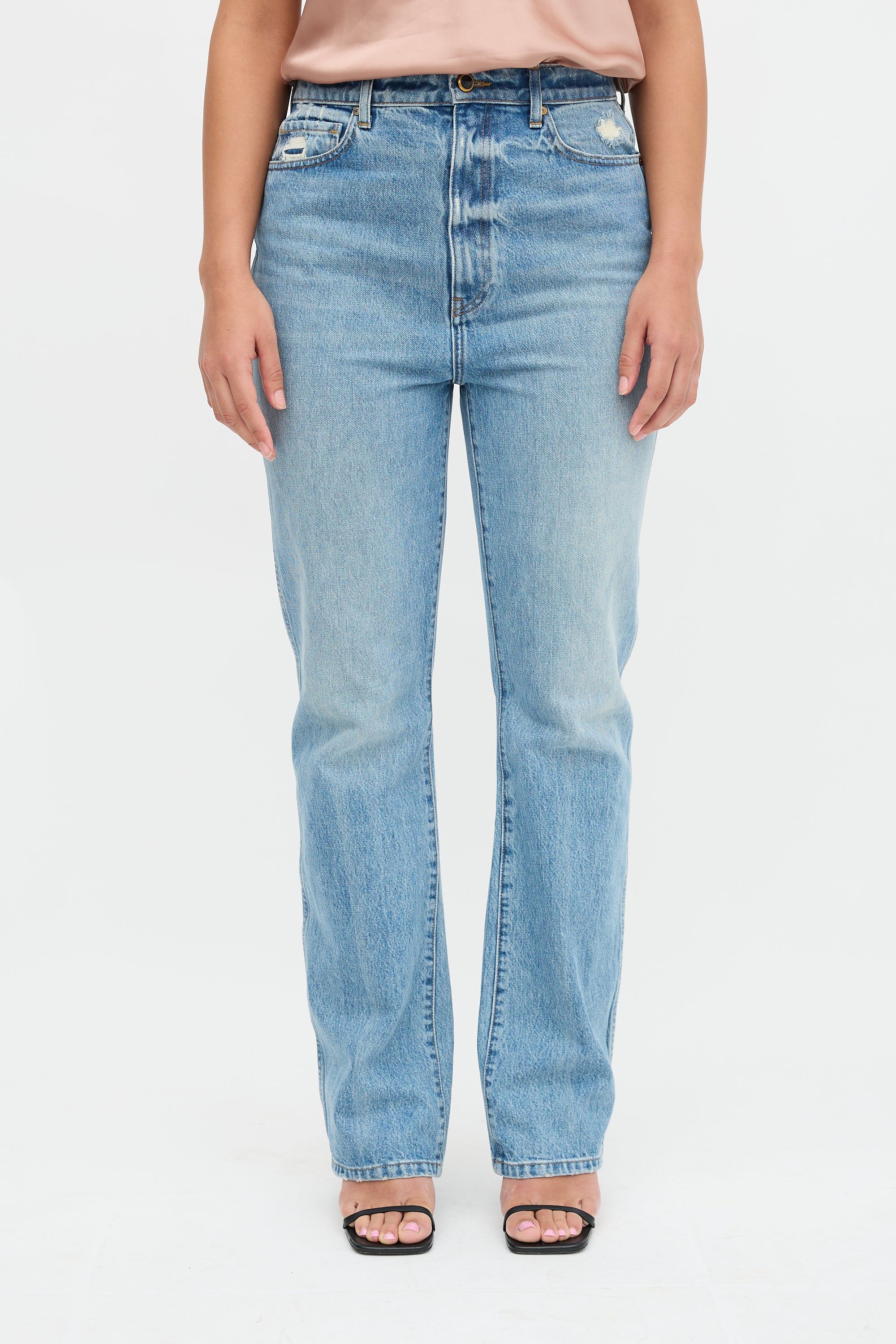 Khaite Danielle Straight Leg Jeans