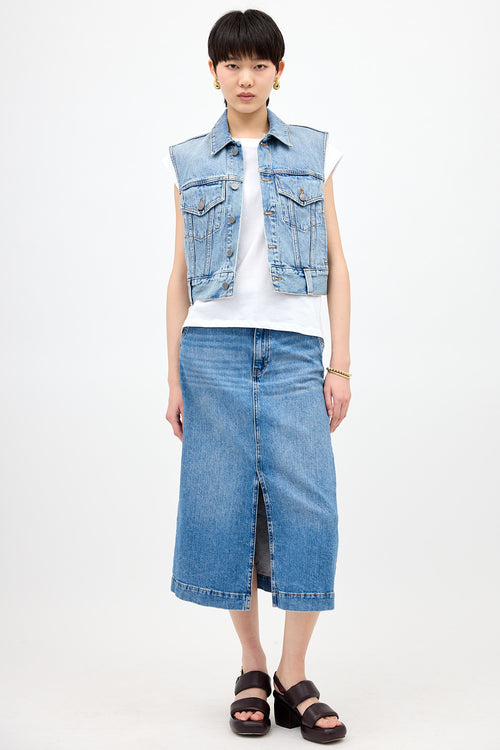 Khaite Denim Lizzo Vest