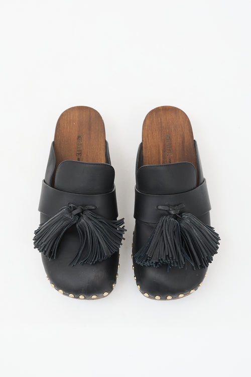 Khaite Leather Oliver Mule