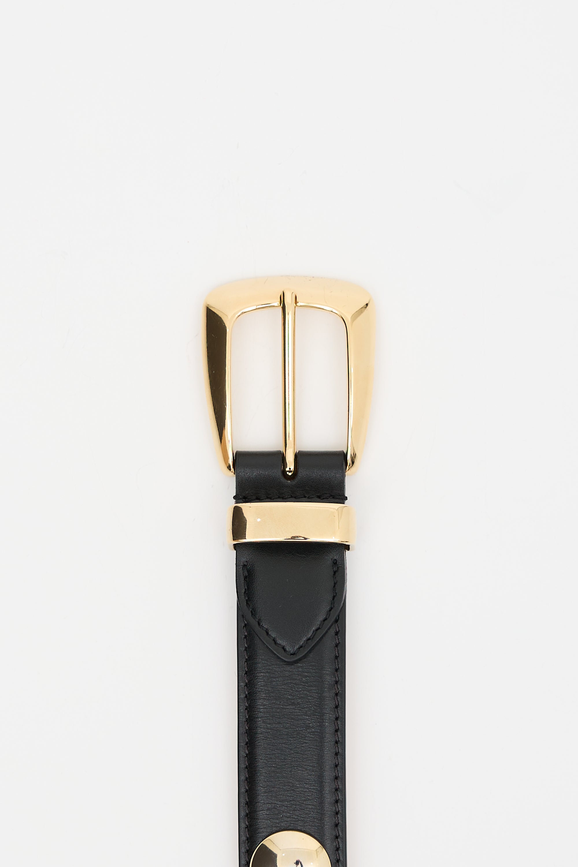 Khaite Leather Benny Studded Belt
