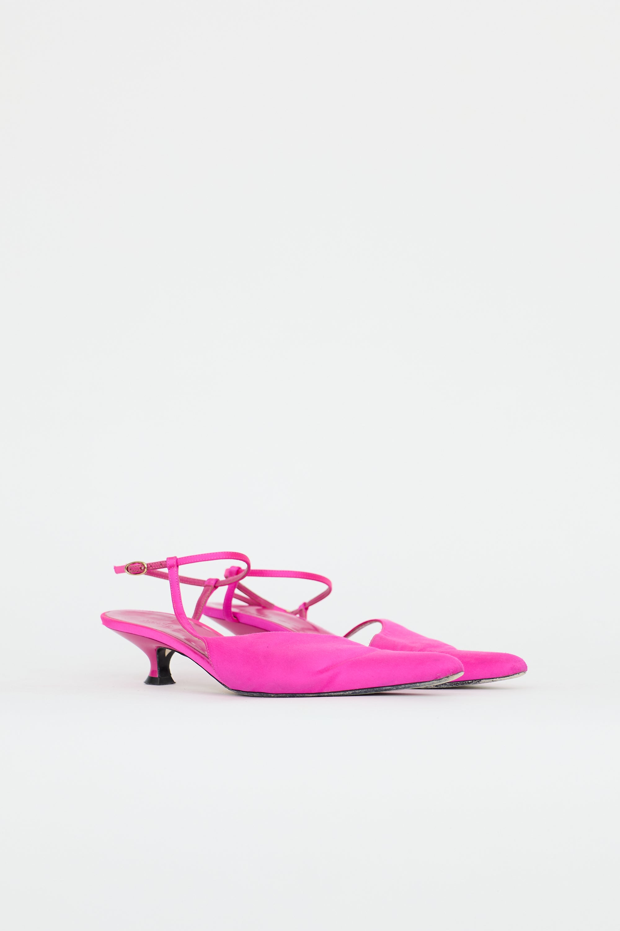 Khaite Satin Seville Slingback Pump
