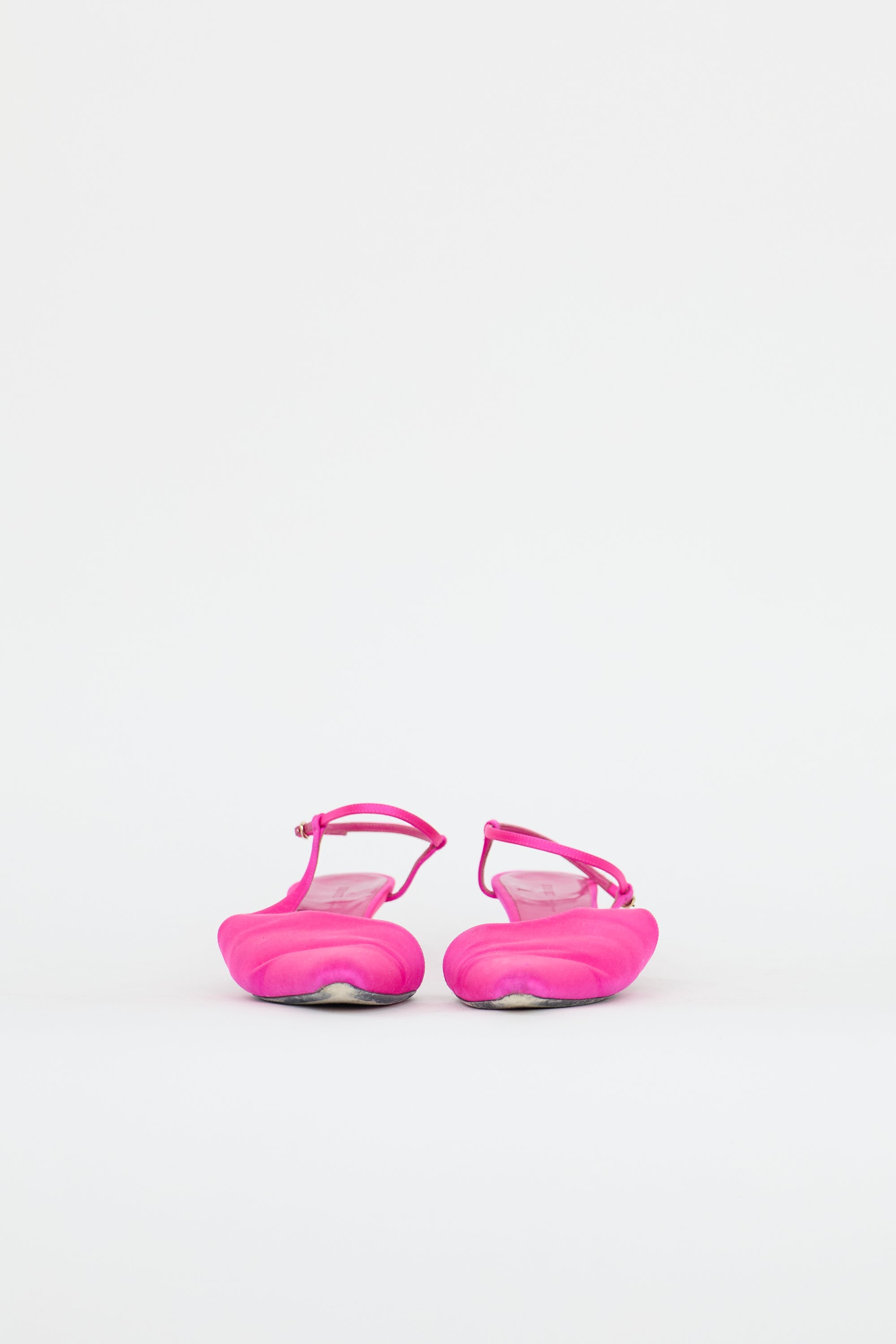 Khaite Satin Seville Slingback Pump
