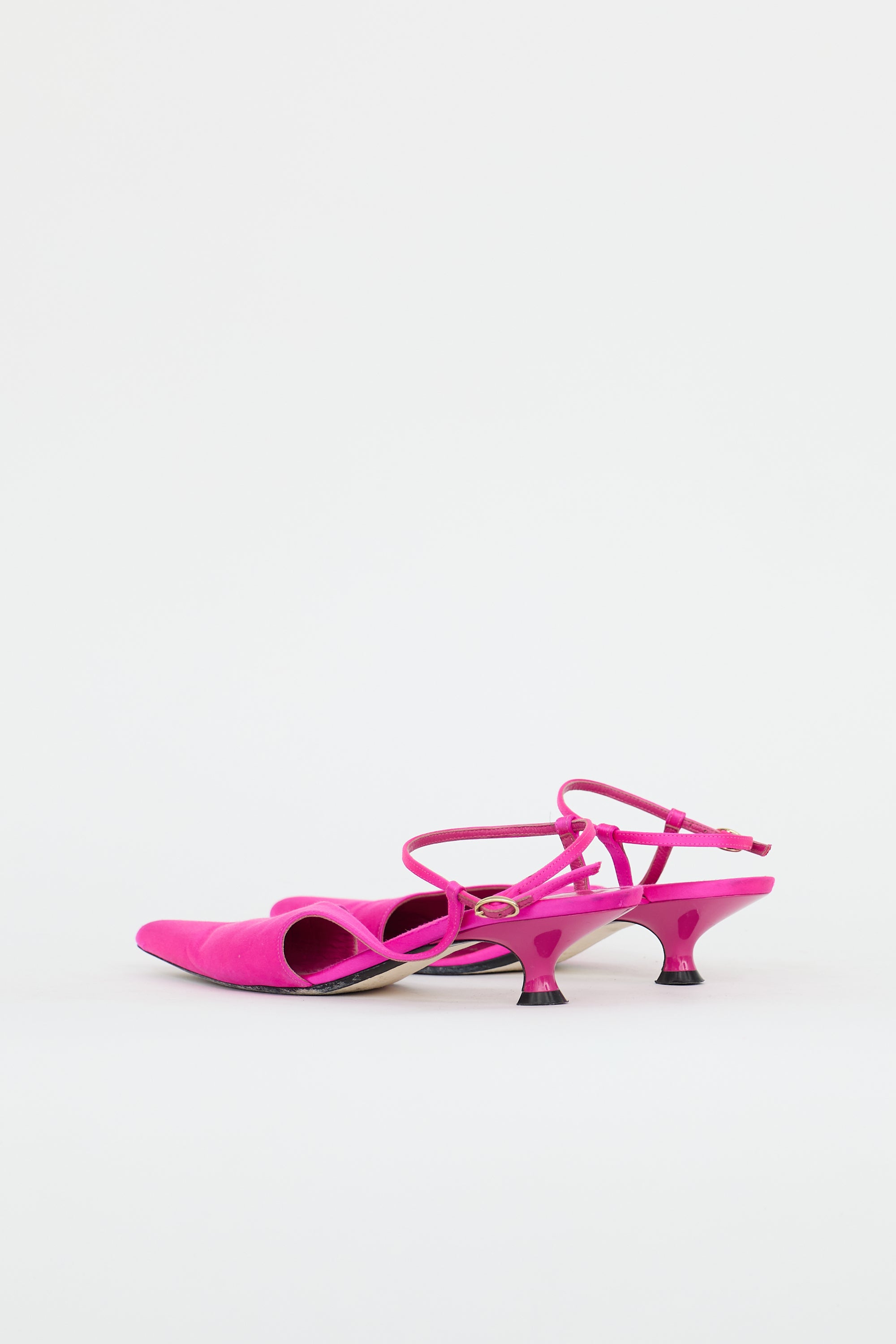 Khaite Satin Seville Slingback Pump