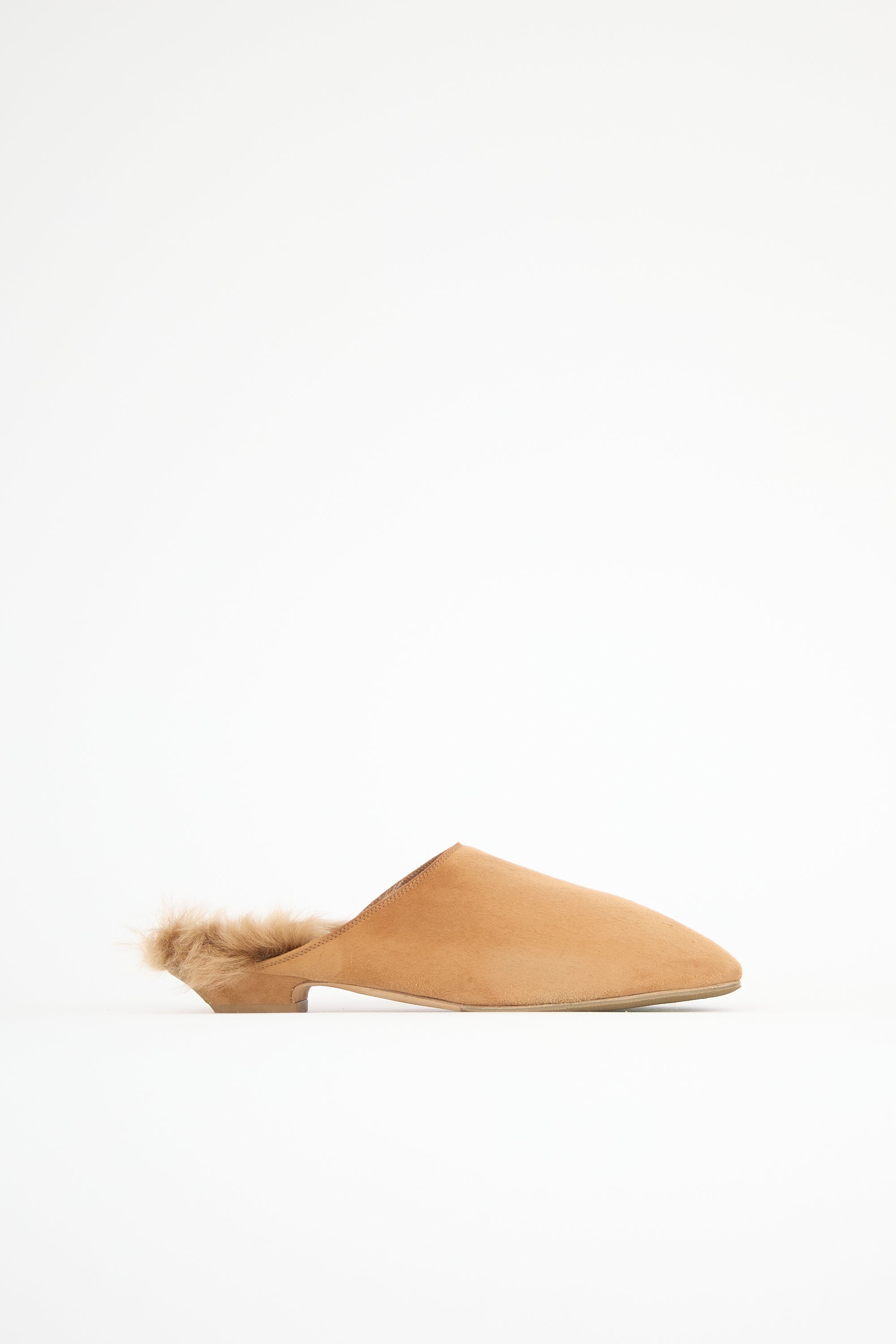 Khaite Shearling Otto Mule