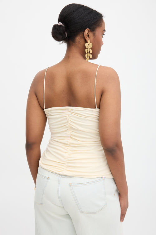 Khaite Shelly Ruched Tank Top