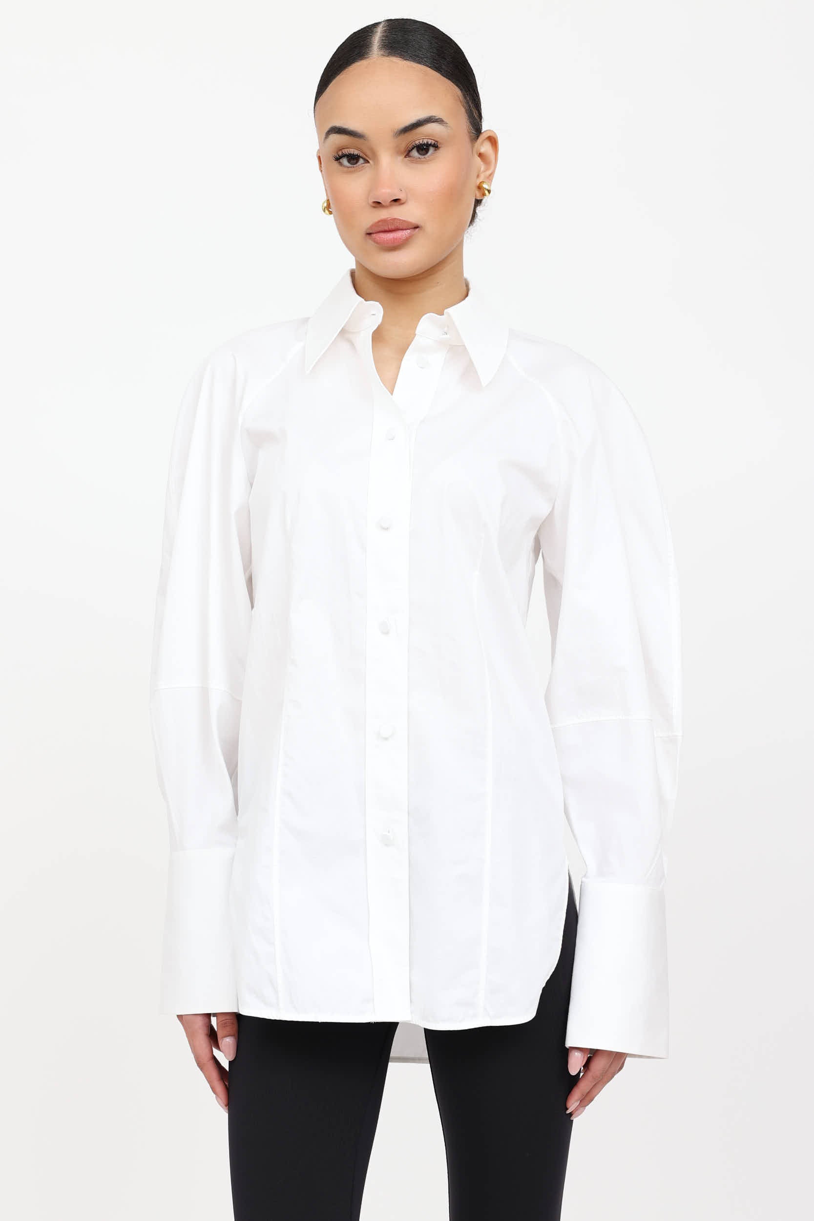 Khaite Cotton Button Up Shirt