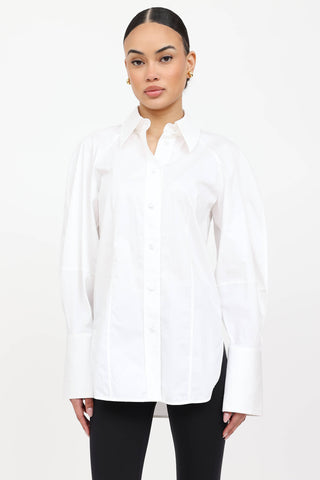 Khaite Cotton Button Up Shirt