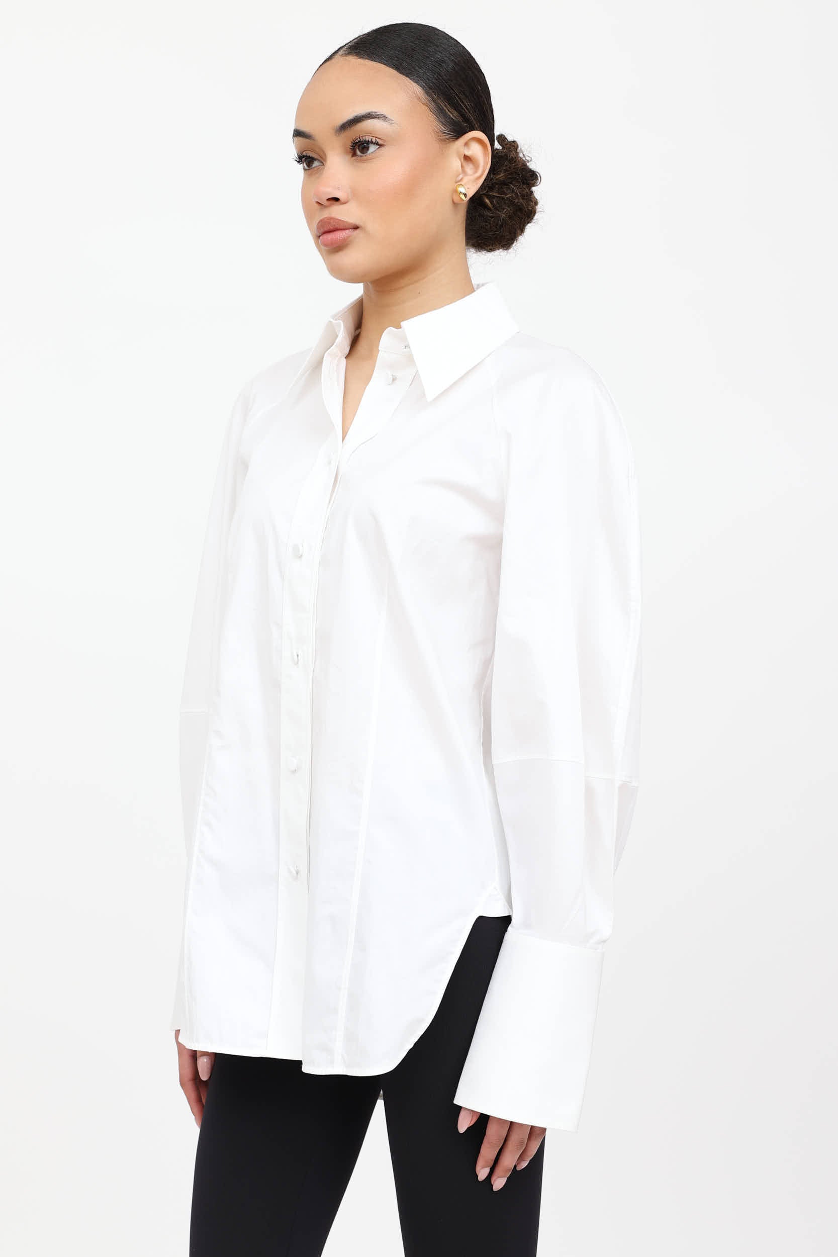 Khaite Cotton Button Up Shirt