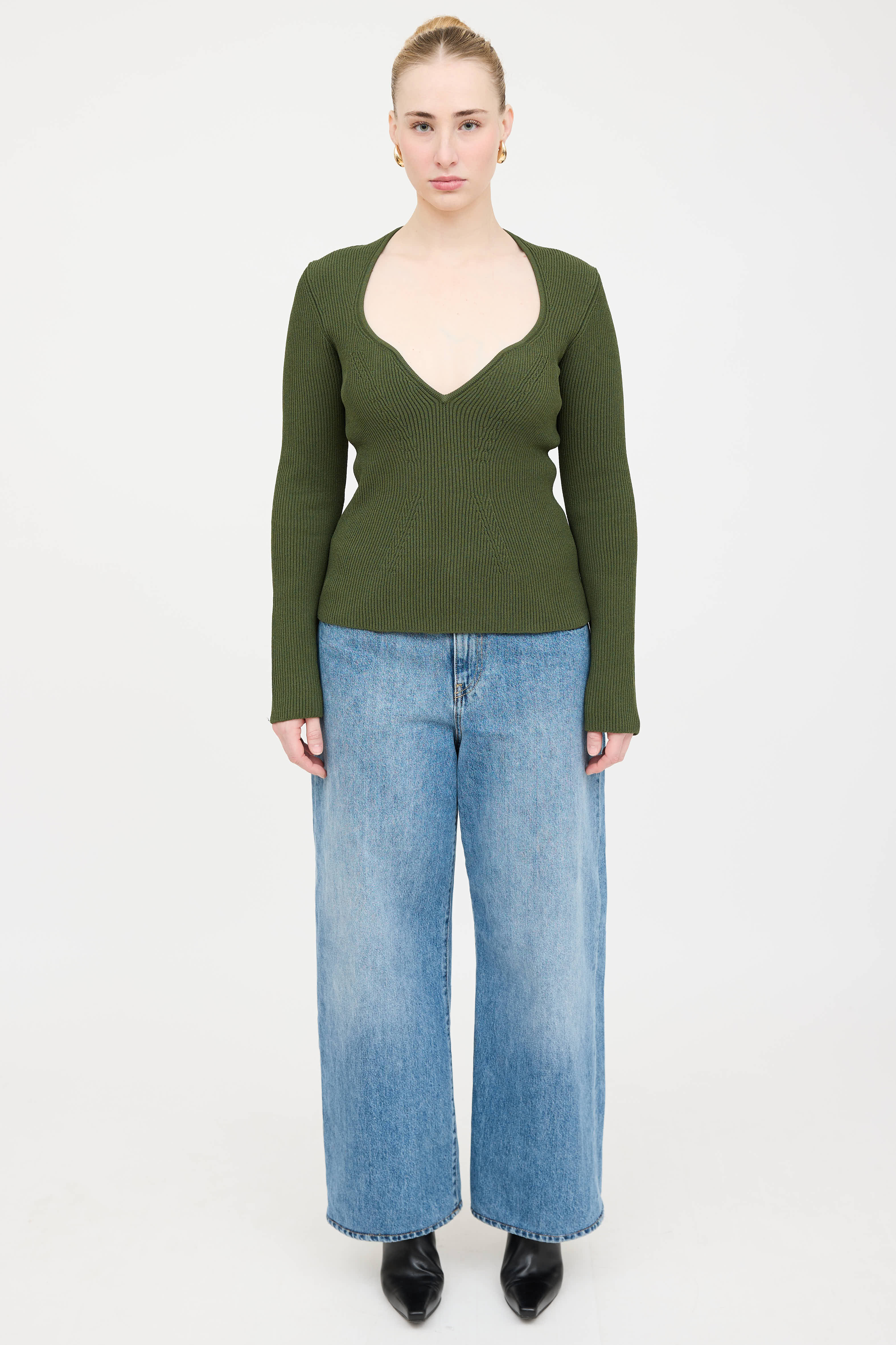 Khaite Kirah Ribbed Knit Top