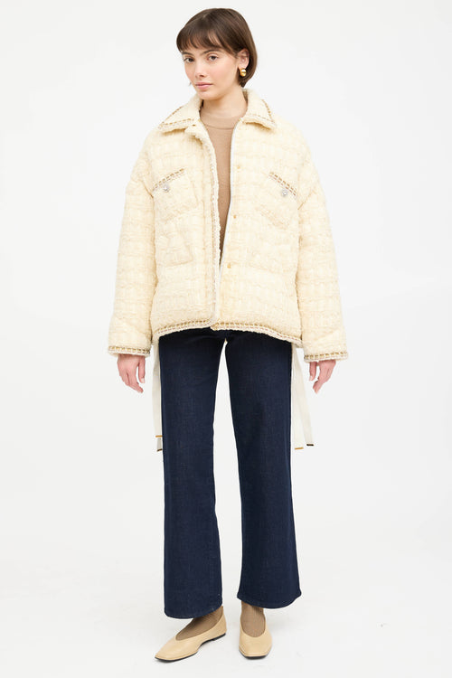 KhrisJoy Tweed Puffer Jacket
