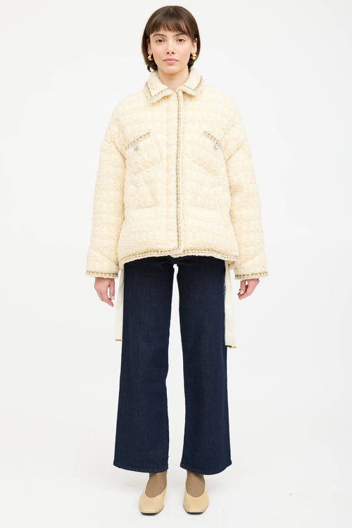 KhrisJoy Tweed Puffer Jacket