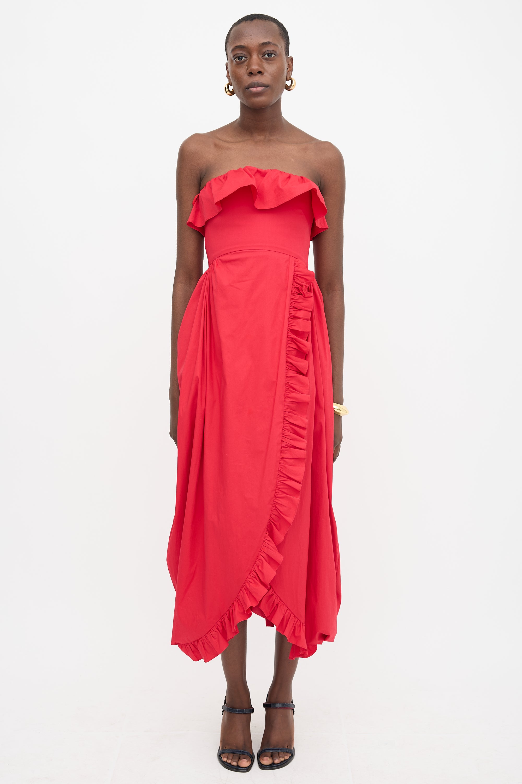 Kika Vargas Sylvia Wrap Effect Dress