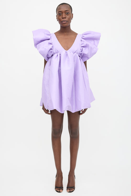 Kika Vargas Taffeta Adri Mini Dress