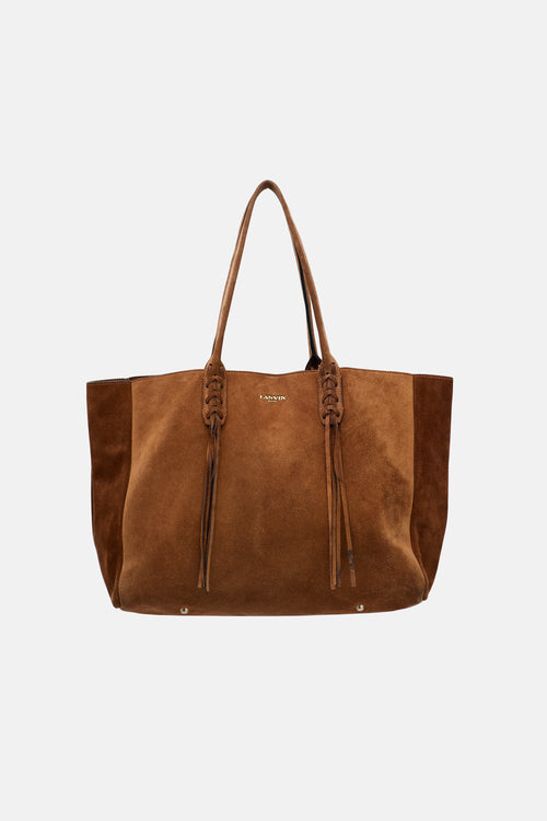 Lanvin Suede Fringe Tote Bag