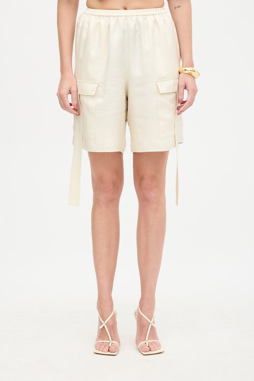LAPOINTE Silk Twill Cargo Shorts