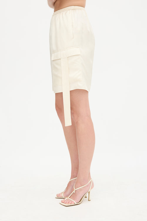 LAPOINTE Silk Twill Cargo Shorts