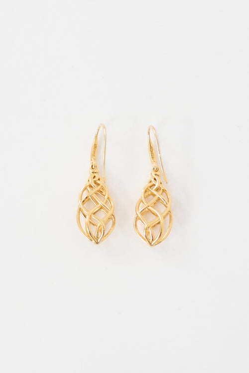 Links of London Gold Vermeil Filigree Drop Earrings