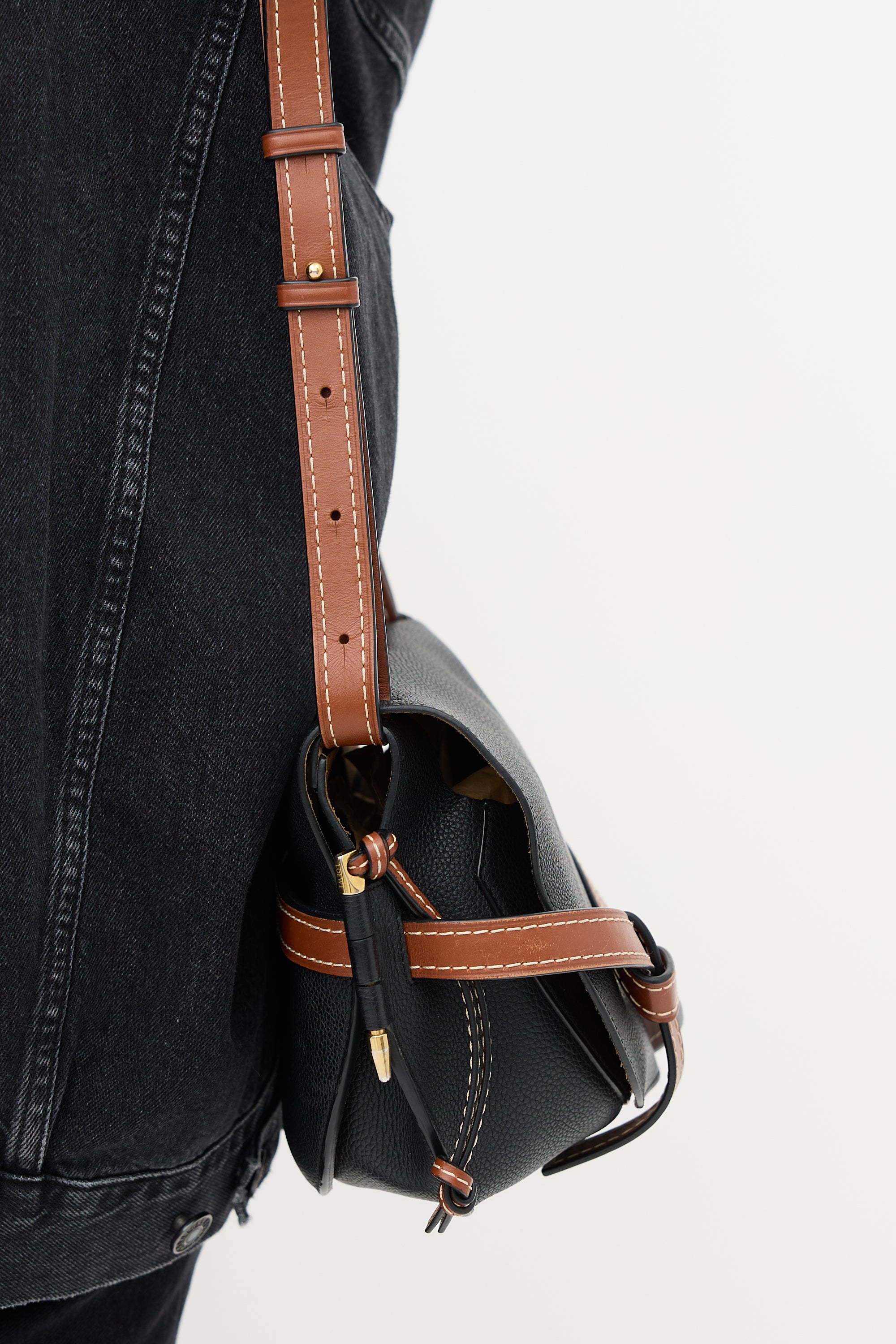 Loewe Leather Small Gate Crossbody Bag