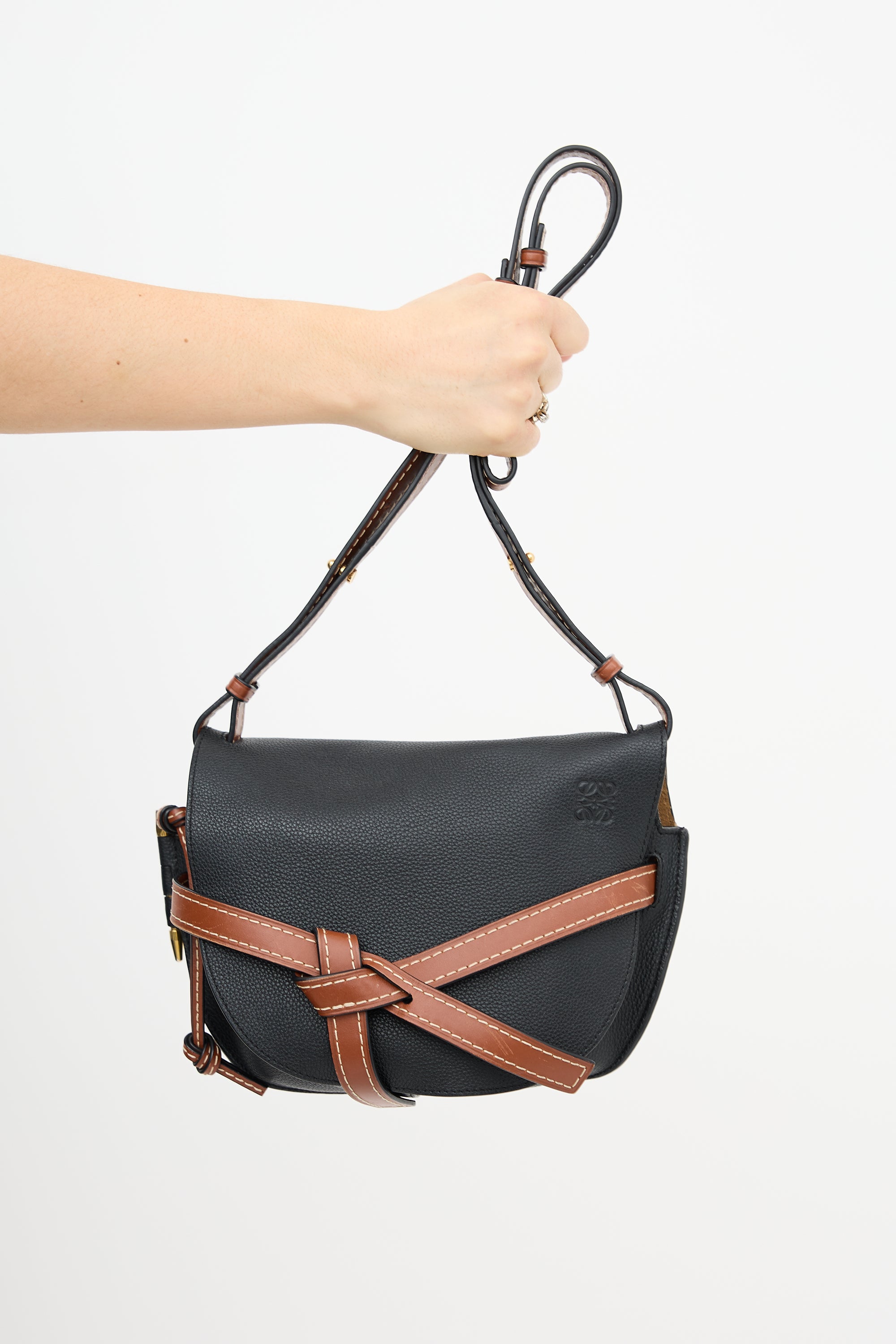Loewe Leather Small Gate Crossbody Bag