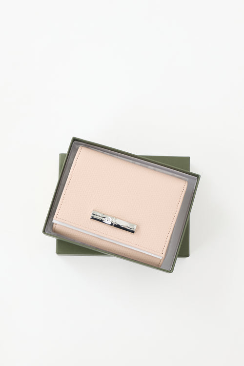 Longchamp Leather Le Roseau Wallet