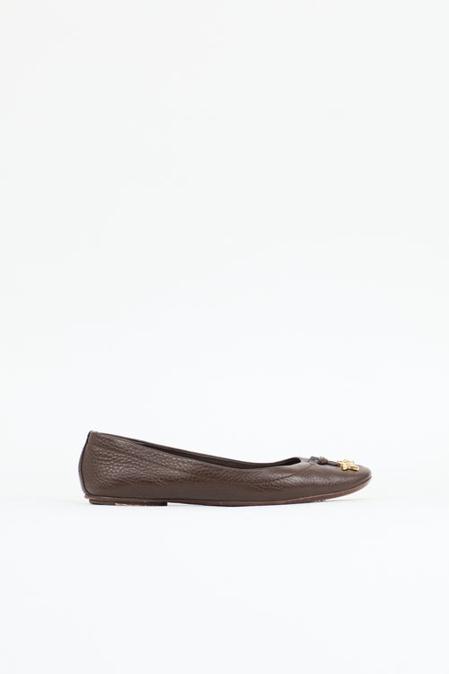 Louis Vuitton Leather Monogram Flower Flat