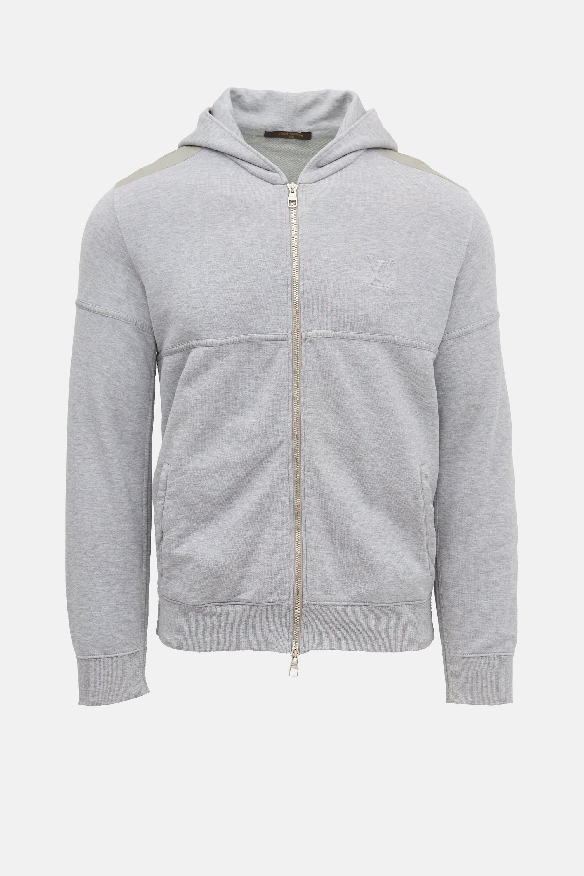 Louis Vuitton Stitched Logo Zip Hoodie