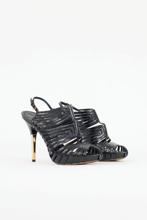 Louis Vuitton Patent Leather Marbella Heel