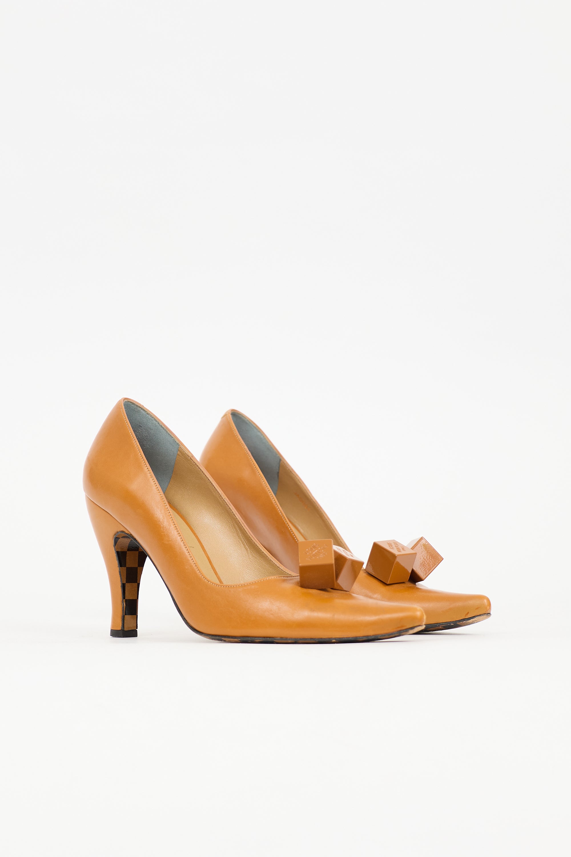 Louis Vuitton Leather Cube Pump