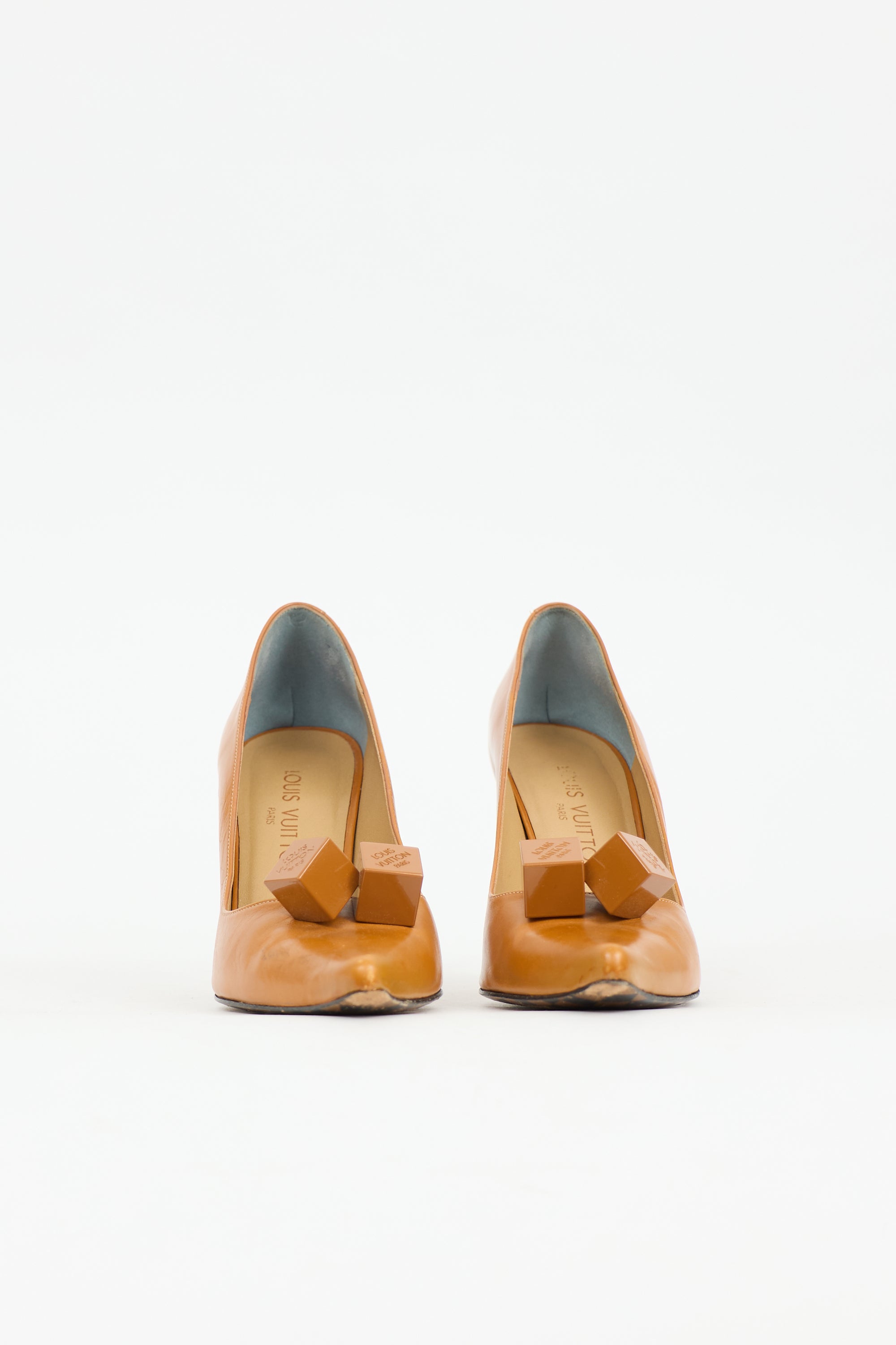 Louis Vuitton Leather Cube Pump