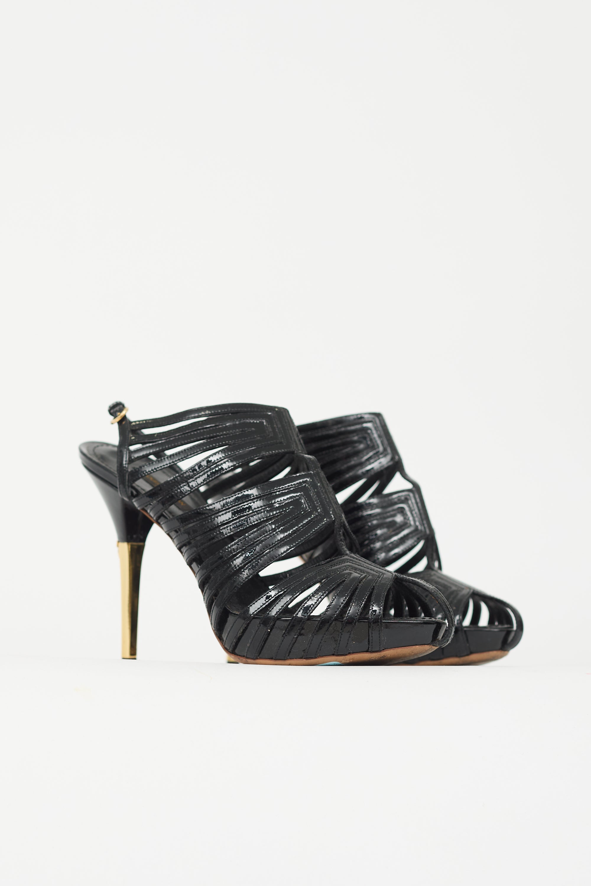 Louis Vuitton Patent Leather Marbella Heel
