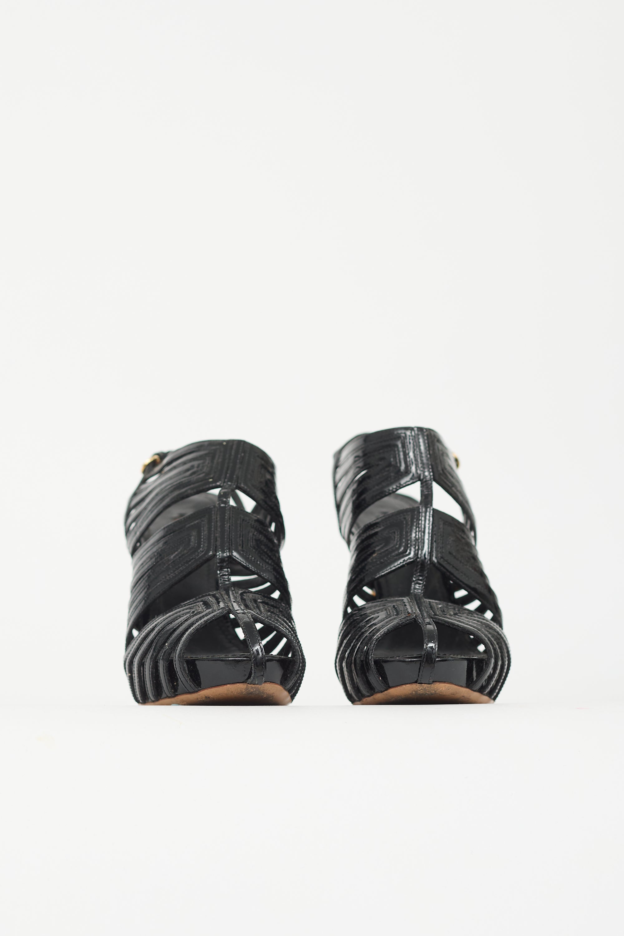 Louis Vuitton Patent Leather Marbella Heel