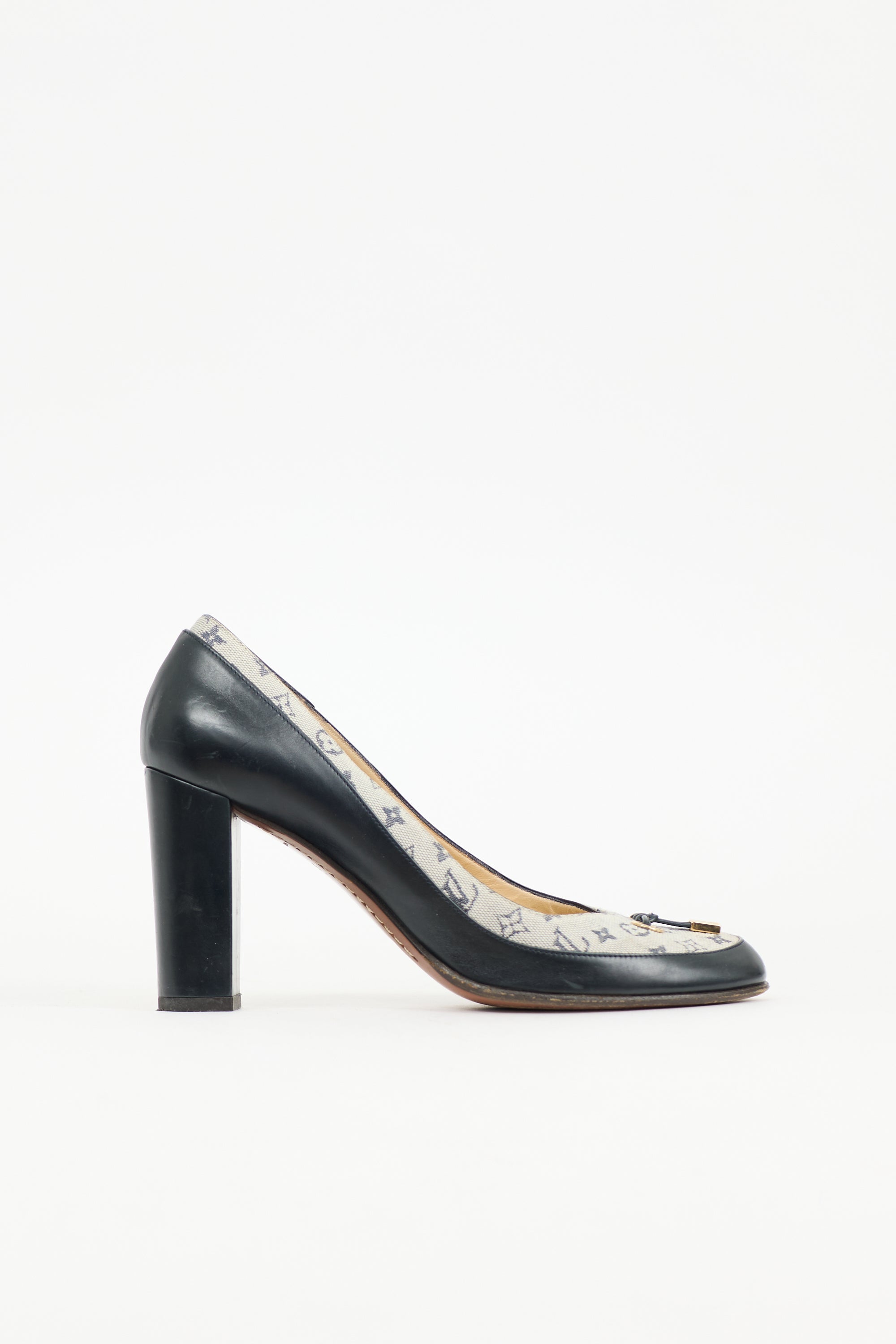 Louis Vuitton Mini Lin Monogram Pump