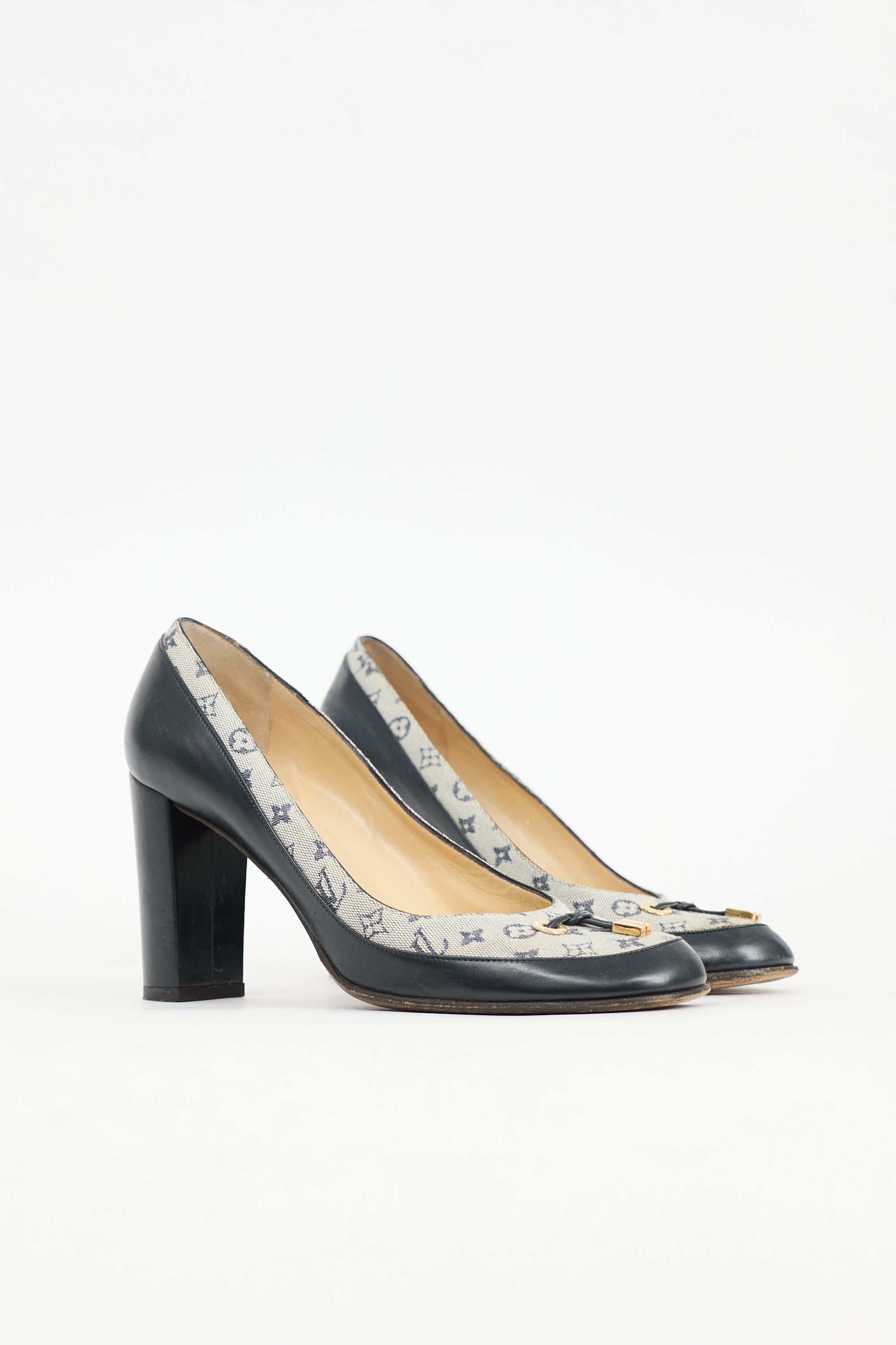 Louis Vuitton Mini Lin Monogram Pump
