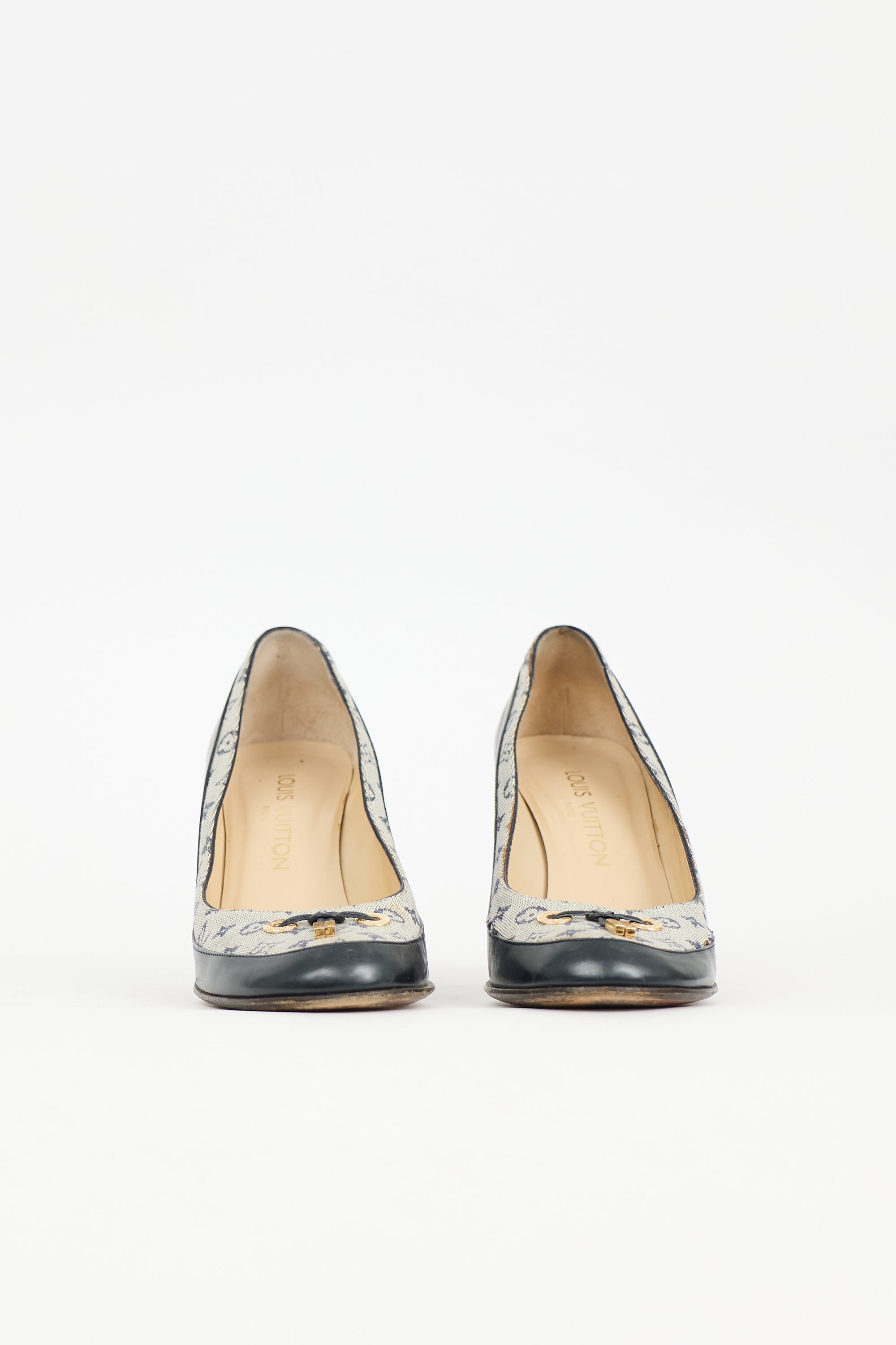 Louis Vuitton Mini Lin Monogram Pump