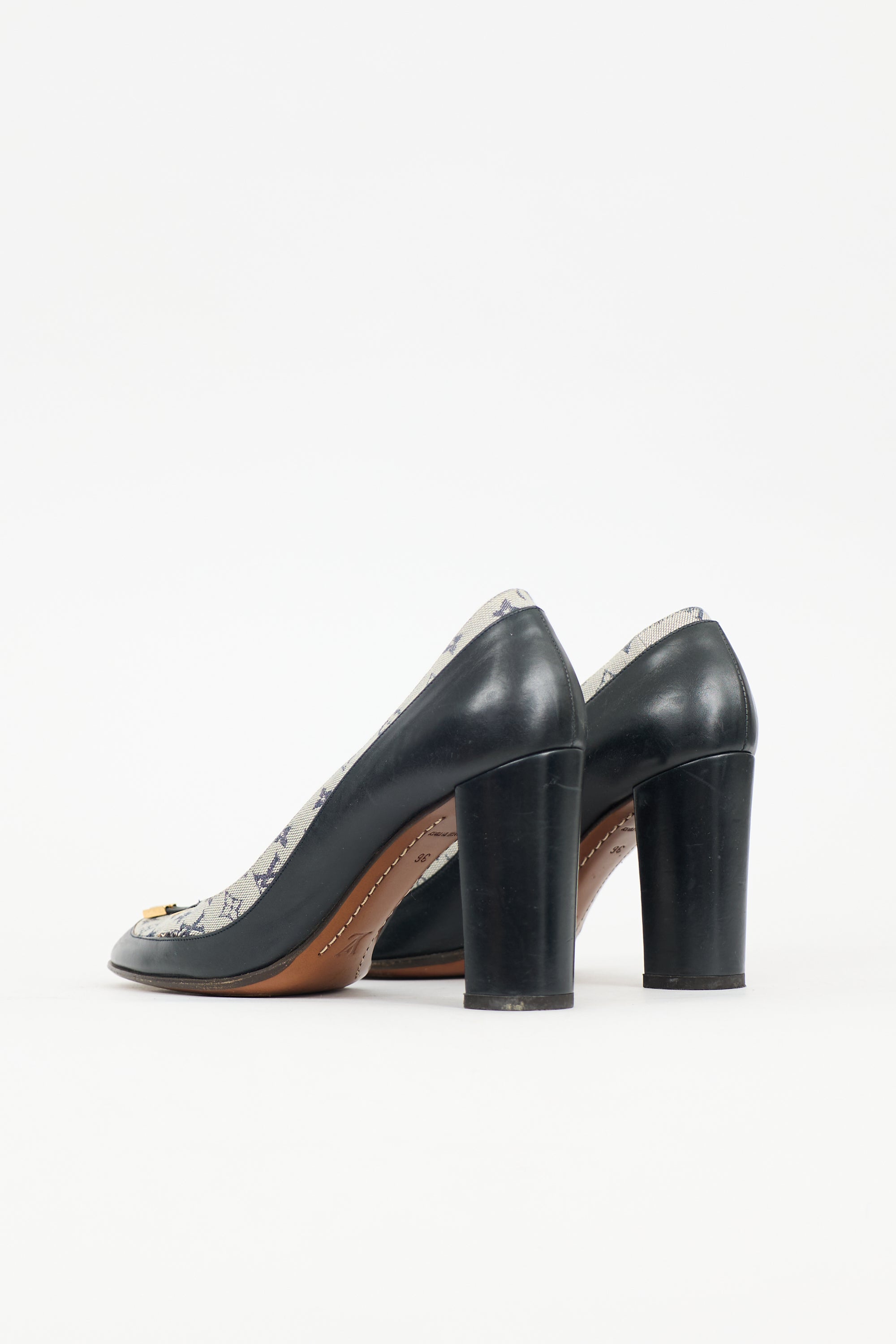 Louis Vuitton Mini Lin Monogram Pump