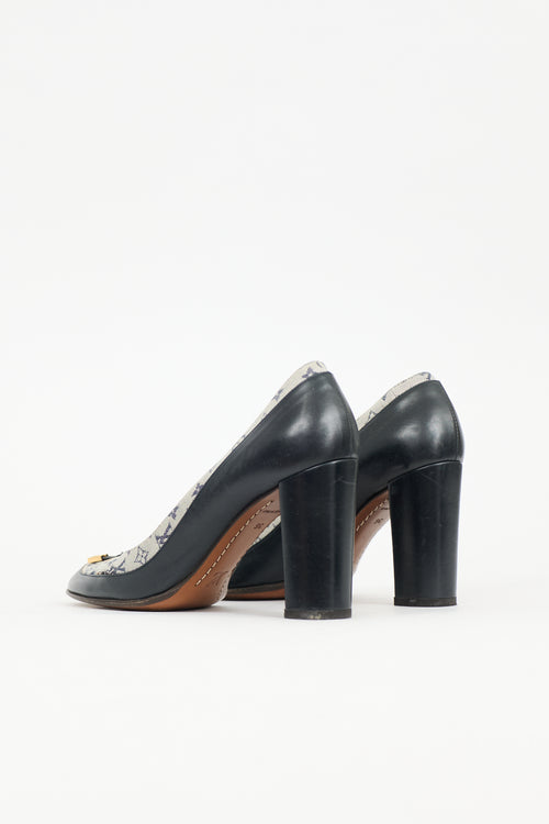 Louis Vuitton Mini Lin Monogram Pump