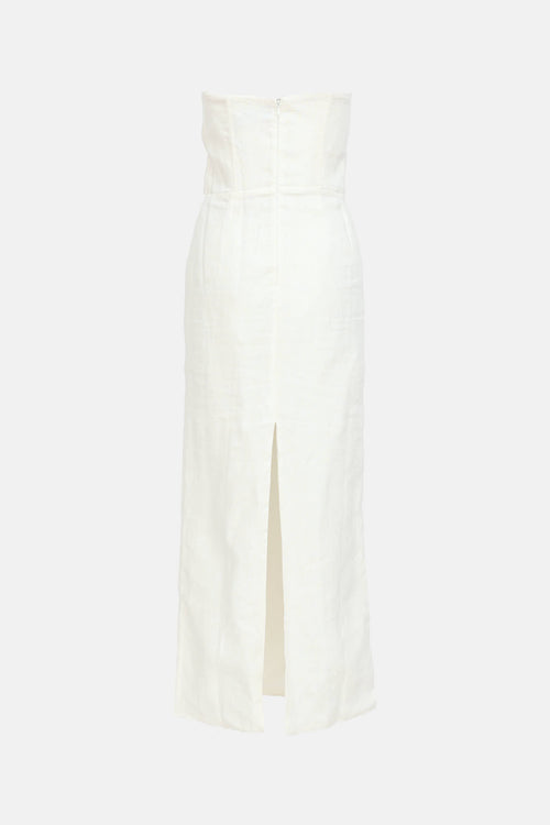 LabecaLinen Strapless Maxi Dress