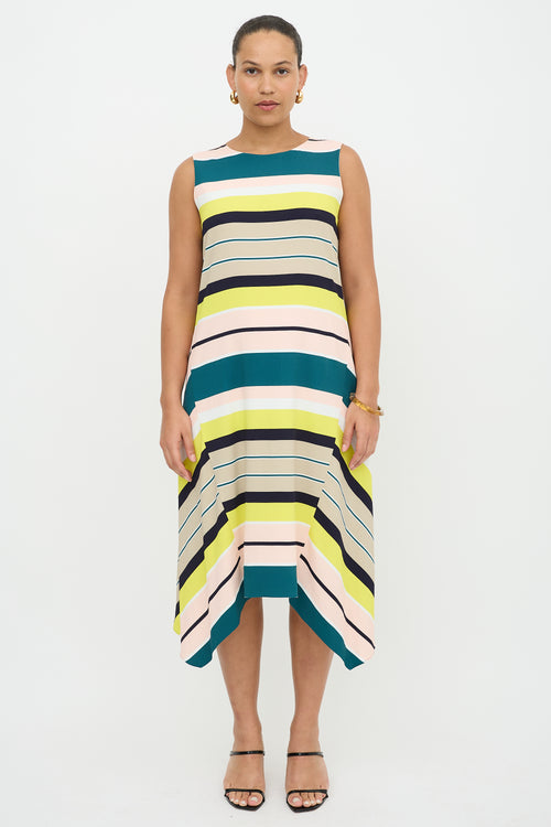 Lafayette 148 Striped Sleeveless Dress