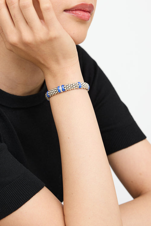 Lagos Sterling Silver & Diamond Bracelet