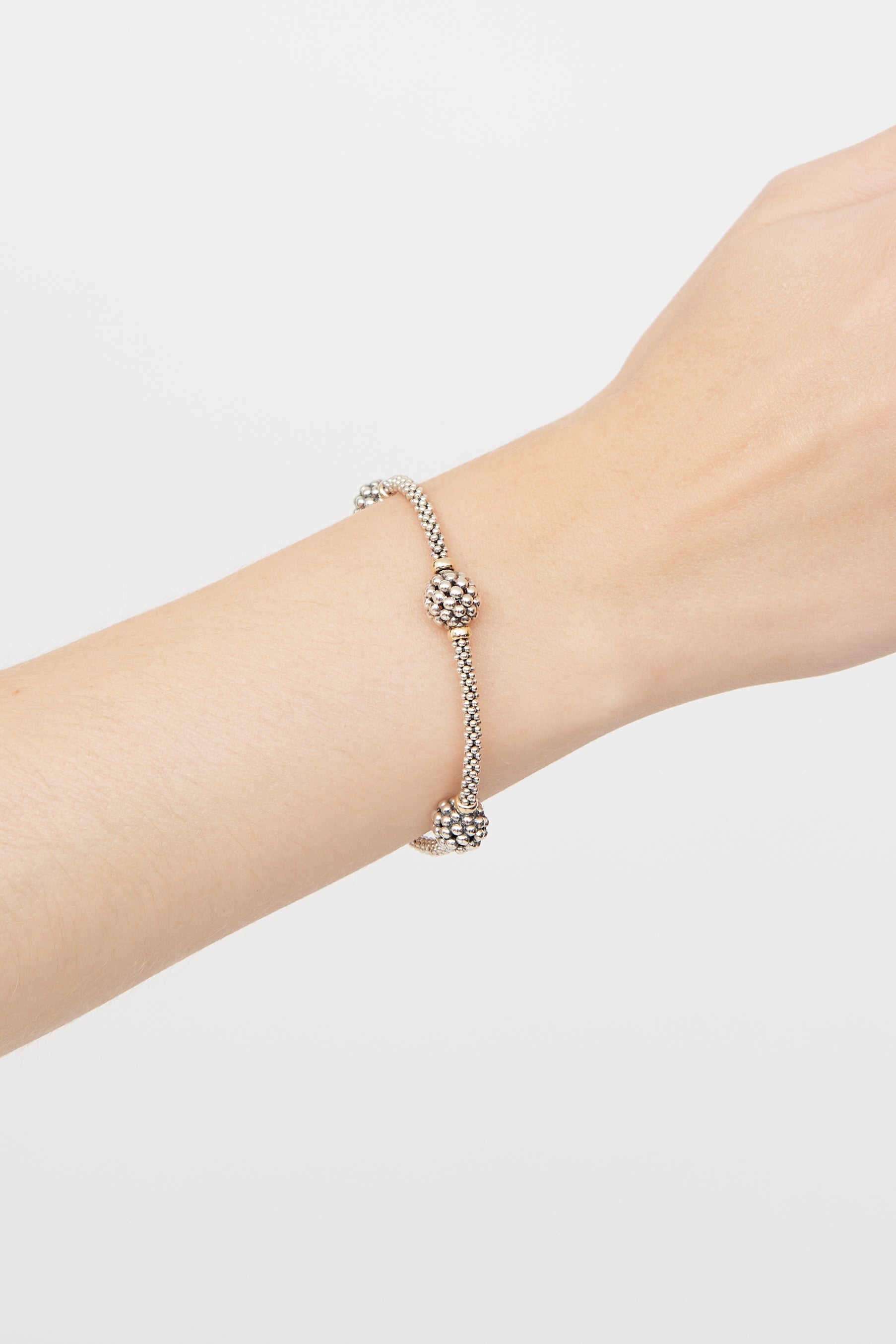 Lagos Sterling Silver Caviar Forever Bracelet