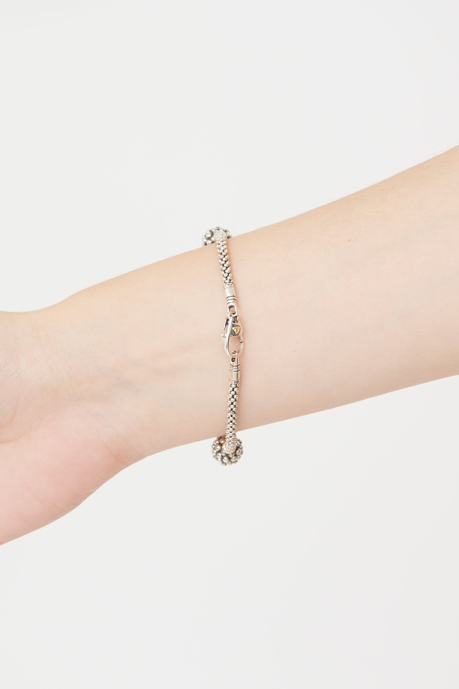 Lagos Sterling Silver Caviar Forever Bracelet