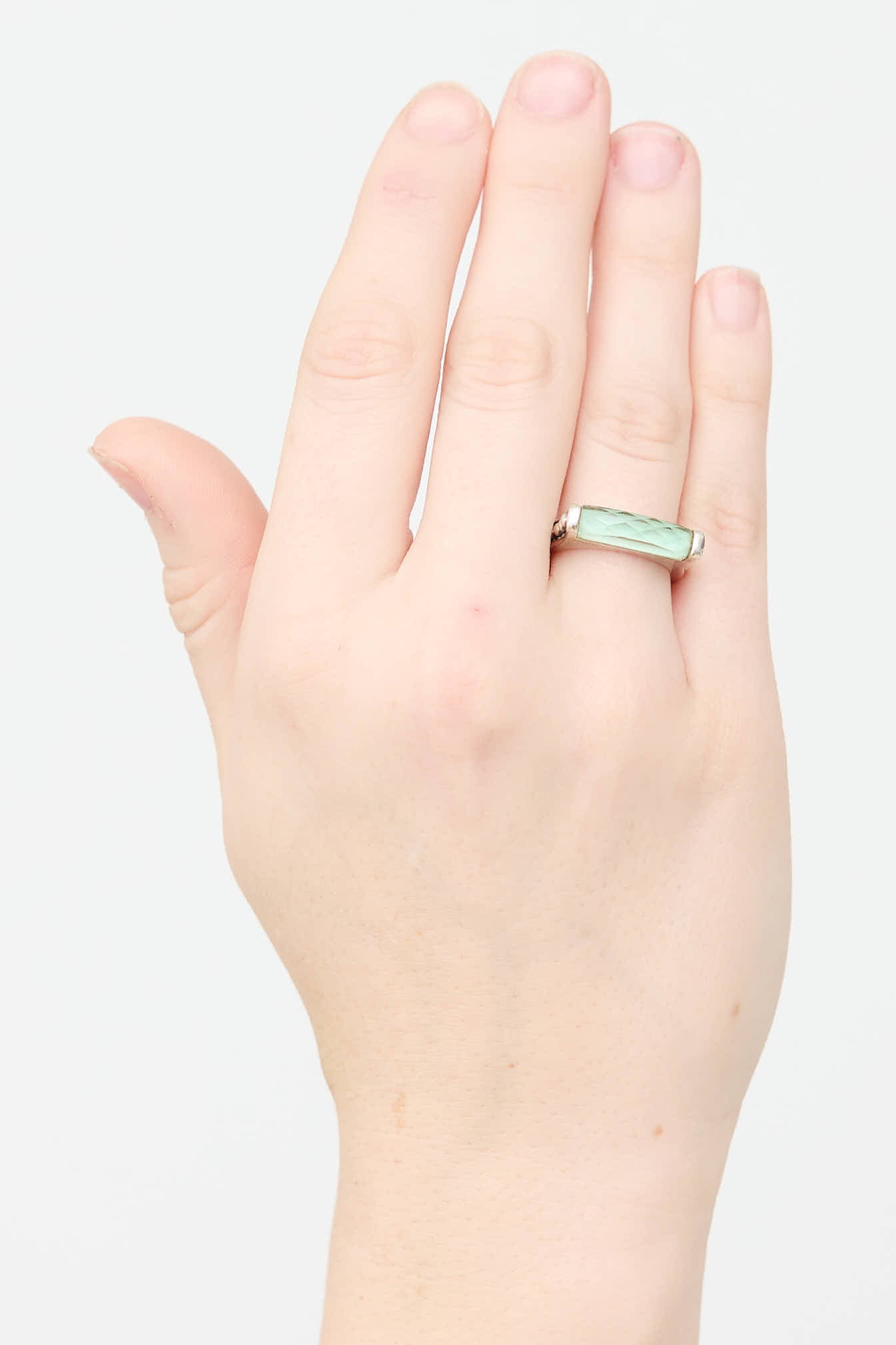 Lagos Sterling Silver Caviar Maya Stone Stack Ring