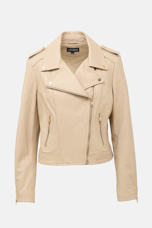 Lamarque Leather Biker Jacket