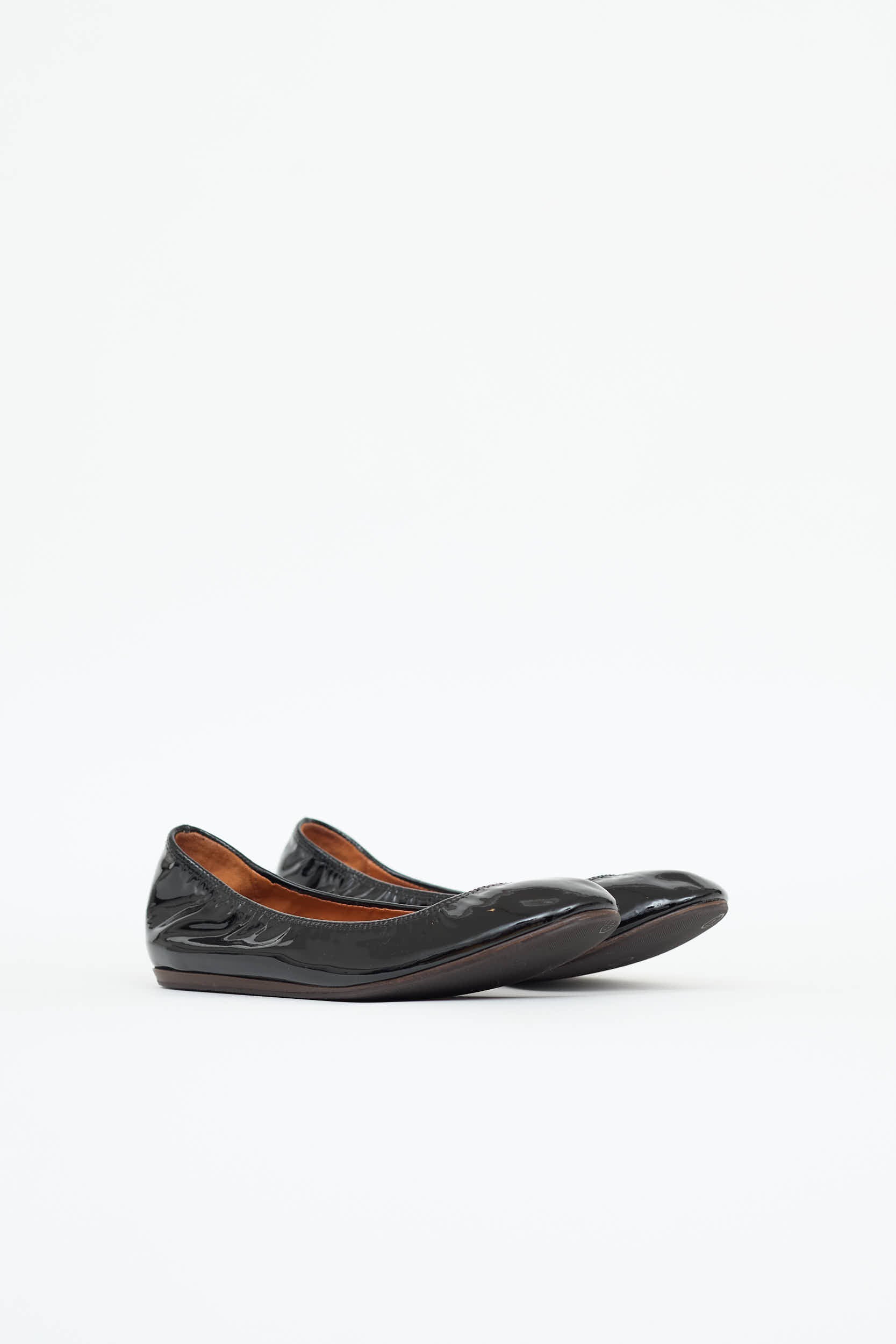 Lanvin Patent Scrunch Ballet Flat